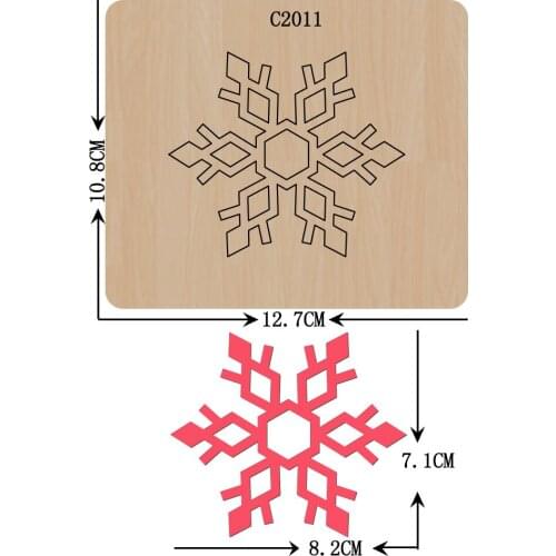 New Christmas snowflake Wooden die Scrapbooking C2013 Cutting Dies