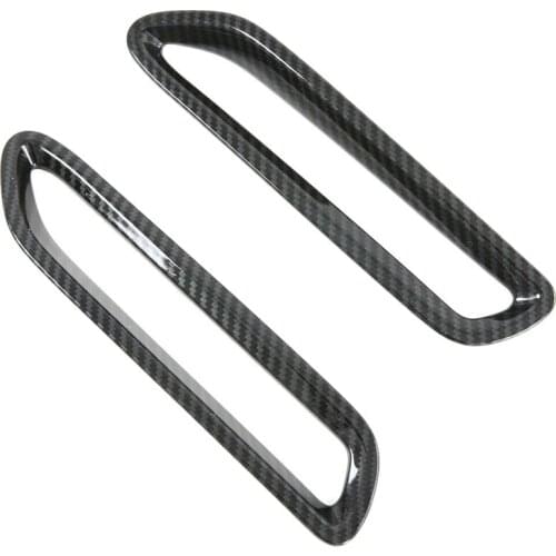 For Toyota Sienna 2011-2020 Carbon Fiber Rear Bumper Fog Light Lamp Cover Molding Trim Car Decoration