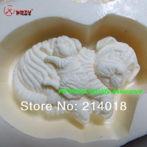 Soap Mold Fondant Cake Decoration Mold Wholesale Handmade Soap Mold Tiger Modelling Silicon NO.:SO384 Aroma Stone Moulds PRZY