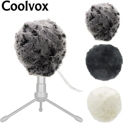 Dead Cat Music Studio Equipment Outdoor Artifical Fur Windscreen Condenser Microphone Cover Muff Windscreen for Blue Snowball