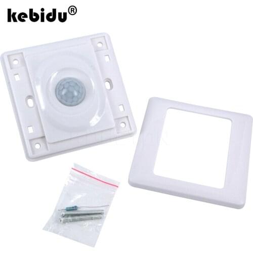 Kebidu PIR Infrared Motion Sensor 110V 220V Automatic Module Light On Off Switch LED light Body Induction Light Control Switch