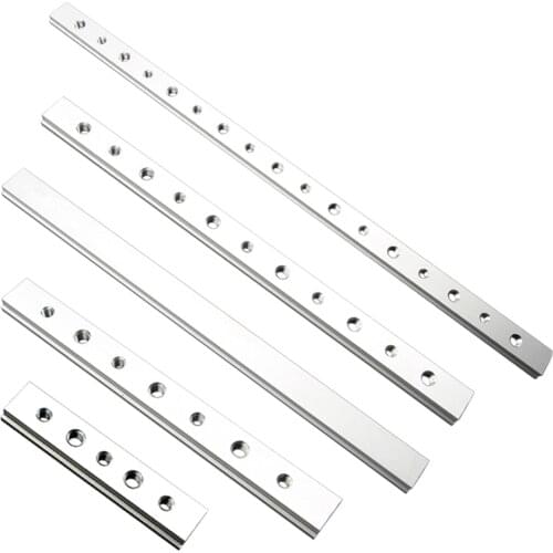 Mini Aluminium Alloy T-tracks Slot 450mm Sliding Slab Slide Block Woodworking Pressboard Clamp