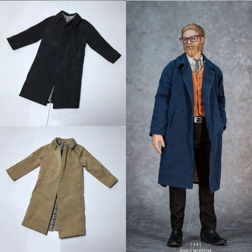 1/6 Scale Male Clothing Set Soldier Classic Agents Detective Windbreakers Long Coat Jacket for 12 inches Action Figures