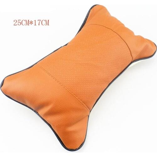 2018 new pu leather headrest pillow universal comfortable neck pillow for Citroen C-Quatre Peugeot Mazda 2 3 5 6 CX5 CX7 CX9