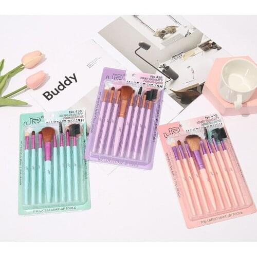 New 8 Makeup Brushes Set Mini Foundation Eyeshadow Blush Lip Brush Loose Powder Beginner Eye Shadow Brush Beauty Tool