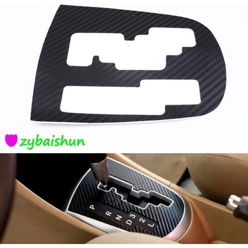 New! Threaded 3D Carbon Fiber Automotive Gear Panel Decor Stickers for Hyundai Solaris Verna