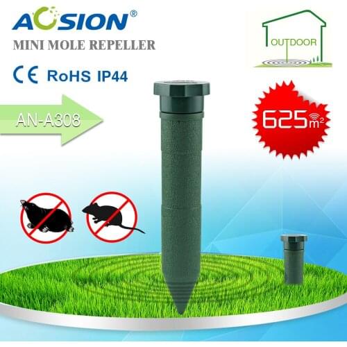 2X Aosion International Mole Chaser Rodent Repeller Get Rid Of Mice Mole Mouse Snake for Outdoor Lawn Garden Yards