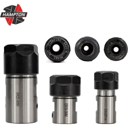 1pc ER11 ER16 ER20 Chuck Spindle Motor Shaft Extension Rod Spindle Collet Lathe Tools Spindle Cutter Rod 4-16mm