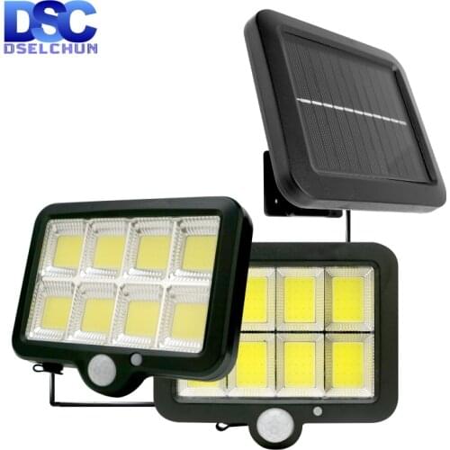 LED Solar Outdoor Light Motion Sensor Flood Light IP65 Waterproof Garden Decoration Garage Patio Light 3 Modes Solar Wall Lamp