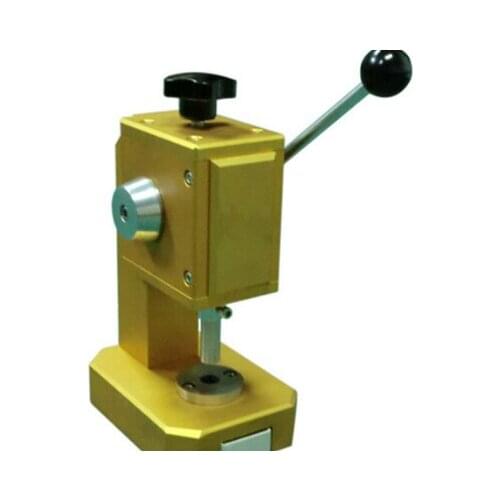 Precision coin cell electrode punching machine with Optional 3 - 24mm Dia. Cutting Die