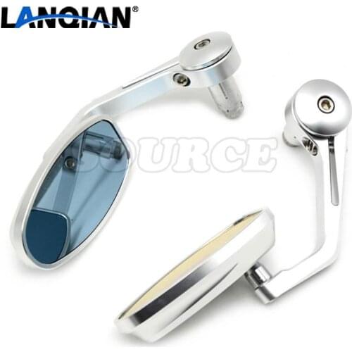 7/8" Accessories Motorcycle Rearview Mirror Round Handle Bar End Mirror Rear Side Mirro for Kawasaki ZX10R 06-12 / ZX6R 07-13