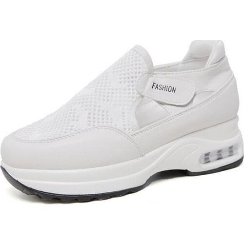 Women Shoes Big Size 42 43 White Platform Running Shoes Sport Woman Vulcanize Shoes with Plataforma New Sneakers Chunky Trainers