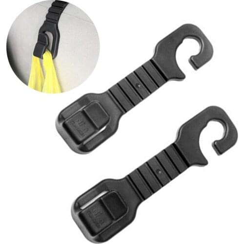 2 Pcs/set Car Seat Back Hook Car Accessories Interior Portable Hanger Holder Storage for Shopping Bag Purse Cloth Decoration