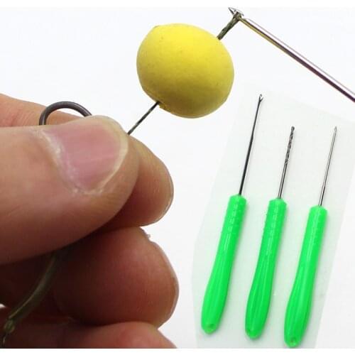 3PCS Carp Fishing Tools Rigging Baiting Needles Boillie Drill Needle for Fishing Lure Baits Rig Tackle Accessories