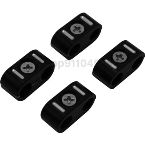 4pc Motorcycle Aluminum Brake Cable Clamps Throttle Cable Clips For Harley Sportster XL 1200 883 Custom Dyna FXD Fat Boy 1984-up