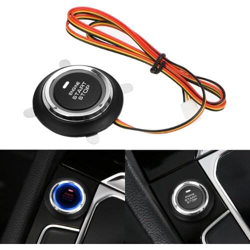 12V Auto Car Start Stop Engine System Keyless Push Button Entry Ignition Starter Switch Universal Keyless Auto Replacement