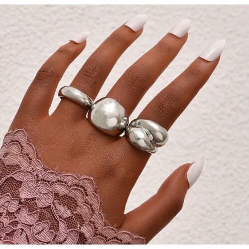 Bird feather Big Rings