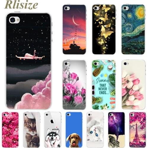 FOR Funda iPhone 4 4S Case Soft Silicone Back Cover for iPhone 4S Cute Patterned i4 Phone Case for iPhone 4S 4 Coque Bumper Capa
