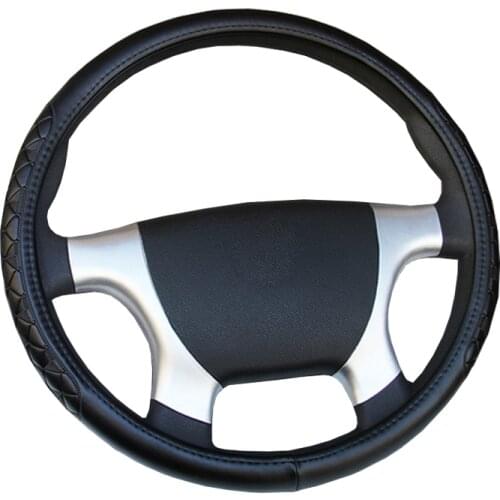 Car Auto Truck Bus Steering Wheel Cover For Diameters 36 38 40 42 45 47 50 CM 3D PU Leather Wear-resistant Anti-skid Car Styling