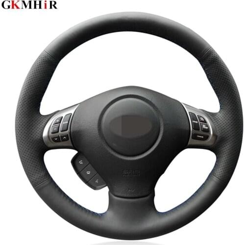 Black Artificial Leather Steering Wheel Cover for Subaru Forester 2008-2012 Impreza 2008-2011 Legacy 2008-2010 Exiga 2009