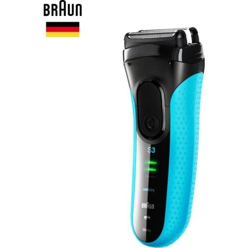 Braun Electric Foil Shaver Series 3 ProSkin 3040S Rechargeable Razor For Men Shaving Machine Wet&Dry With Trimmer 100-240v Black
