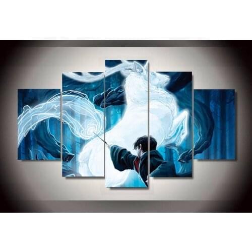 JIE DO ART 5 piece painting wall art childrens room decor poster canvas modular picture Free shipping