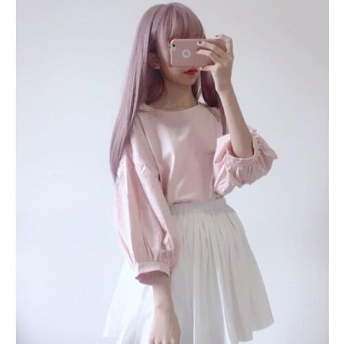 Kawaii Girl Women's Long Sleeve T-shirts