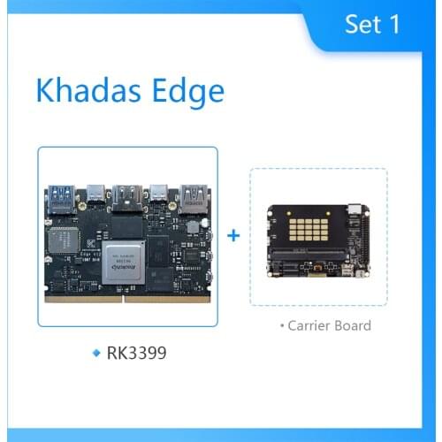 Khadas Edge Max with 128GB EMMC 5.1 RK3399 Soc Single Board Computer