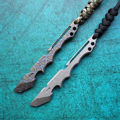 Mancope TC4 Titanium EDC Crowbar Tool Multi Portable Pocket Bottle Opener Outdoor Survival Multifunctional Knife Slef Defense