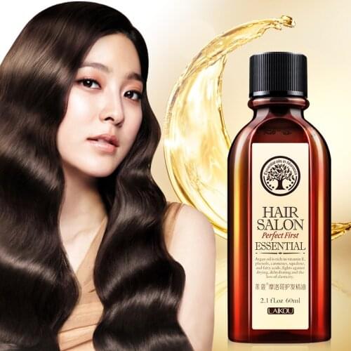 60ml Morocco Argan Oil Haircare Essential Oil Nourish Scalp Repair Dry Damage Hair Treatment Glycerol Nut Oil Hairdressing