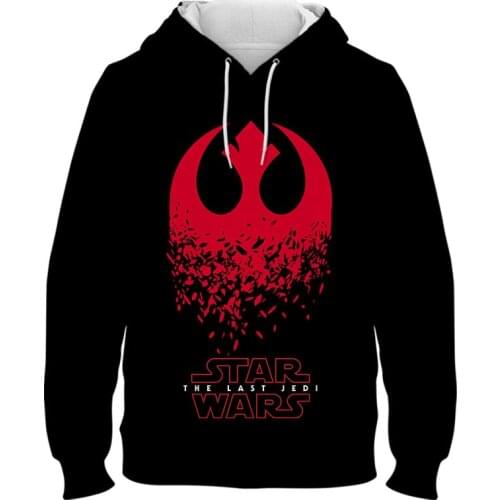 2021 New Spring Men Sweatshirt Marvel 3D Print Star Wars Empire Logo Womens Hoodies Oversized Fashion Boy Girl Kids Tracksuit