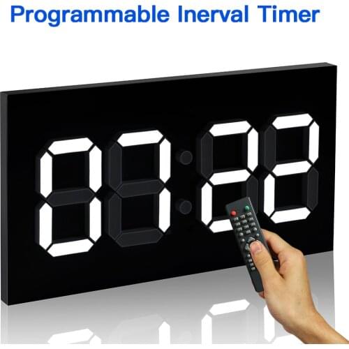 Programable Remote control LED crossfit timer Interval Timer garage timer sports training clock Crossfit gym timer Wall Clock