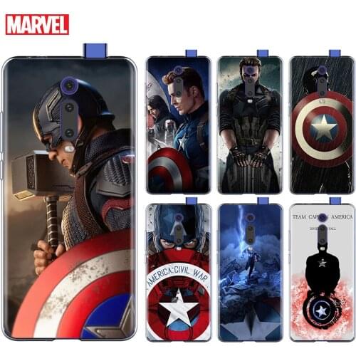 Marvel Captain America For Xiaomi Redmi 9I 9T 9A 9C 9 Prime 8A 8 7A 7 6A 6 5 5A 4X PRO Plus Transparent Soft Phone Case