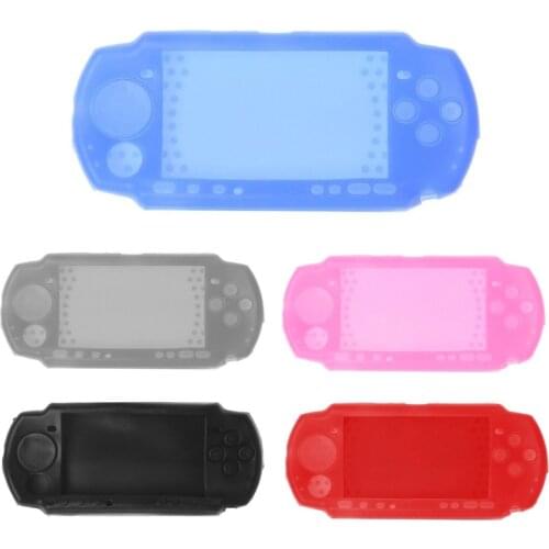 Silicone Soft Protective Cover Shell for Sony PSP 2000 3000 Console Case For PSP3000 Body Protector Skin Cases
