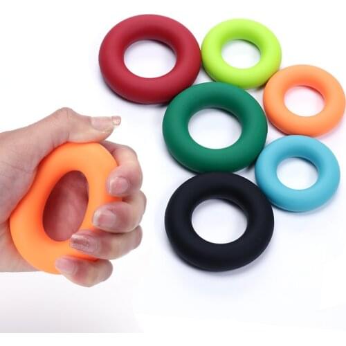 30lb 40lb 50lb Silicone Sport Muscle Power Training Hand Grip Exerciser Hand Finger Gripping Rings Exerciser Strength