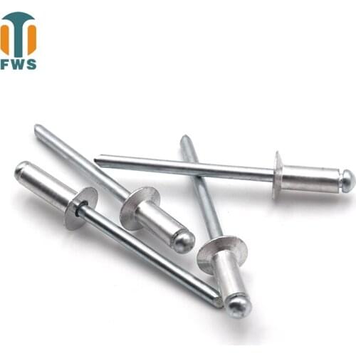 20PCS M3.2 M4.8Multi Sizes DIN EN ISO15977 GB/T12618.1Aluminium Open End Countersunk Head Blind Rivet for Furniture Car Aircraft