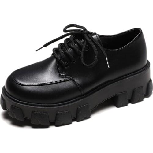 Ladies Wedge Shoes Women Chunky Sneakers Hidden Heels Height Increasing High Top Autumn Platform Women Shoes Woman Oxfords