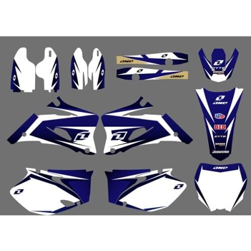 0019 Motorcycle Team Graphic & Backgrounds Decal Sticker Kits for Yamaha YZ250F YZ450F 2006 2007 2008 2009