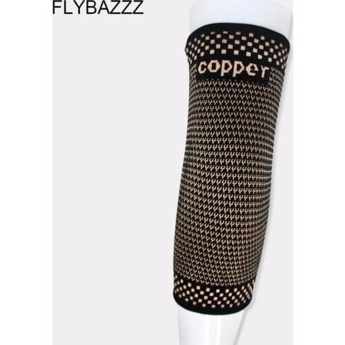 1PCS Copper Fiber Elbow Support Elastic Gym Sport Elbow Protective Pad Breathable Absorb Sweat Basketball Arm Sleeve Elbow Brace