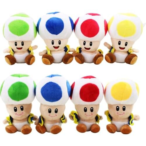 16cm Mushroom plush predant open mouth and close mouth doll toy