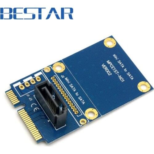 50mm Mini pci express pcie PCI-E mSATA SSD to SATA 7pin HDD Hard Disk Drive PCBA Adapter adaptor MSATA testing PCB Tools