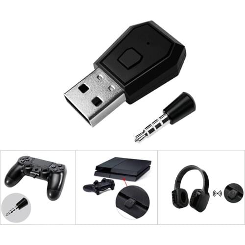 Bluetooth 4.0 Headset Dongle USB Wireless Adapter Receiver For PS4 Stable Performance For Bluetooth Headsets