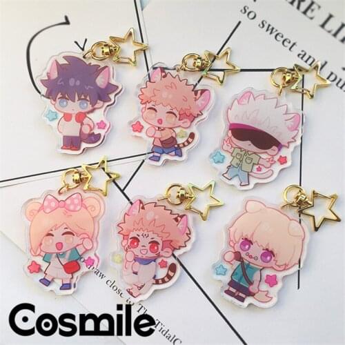 Cosmile Anime Jujutsu Kaisen Gojo Satoru Ryomen Sukuna Acrylic Keychain Pendant Strap limited cute cosplay Fan gift C