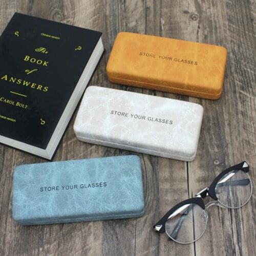 Glasses Case Portable Retro Myopia Reading Glasses Storage Pocket Sunglasses Box Eyewear Accessories