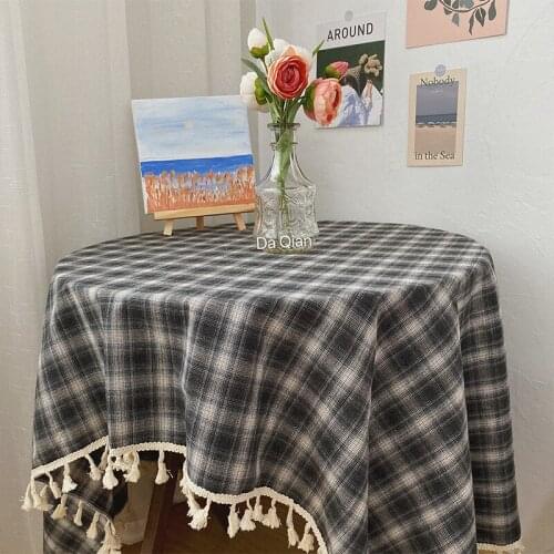 Tassel tablecloth Korean blog ins and tablecloth background cloth wild Photo Props cloth picnic mat kitchen tool square