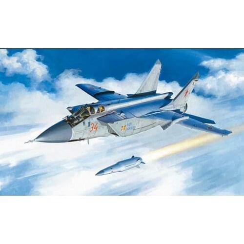 Trumpeter 1/48 81770 Mig-31BM Fighter Airplane with KH-47M2 Guided Missile Kit TH16556-SMT6