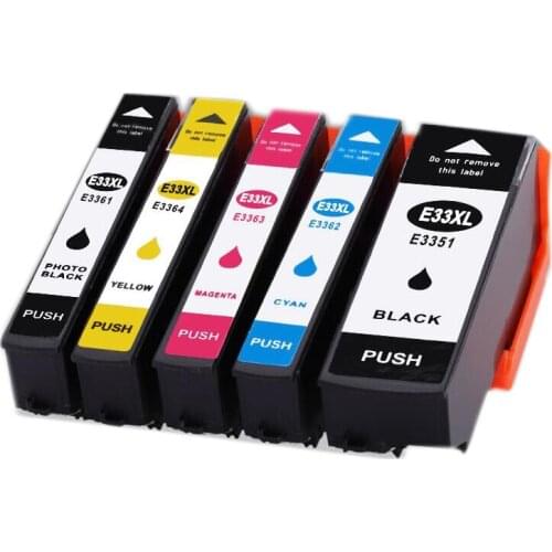 Einkshop 5pcs 33XL T3351 T3361 T3362 T3363 T3364 ink cartridge For EPSON XP-530 XP-530 XP-630 XP-830 XP-635 XP-540 XP-640