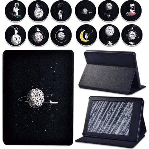 For Amazon Kindle (8/10th Gen)/Kindle Paperwhite 5/6/7/10 Gen -astronaut Leather Flip Tablet eReader Satnd Cover Case 6 Inch+pen