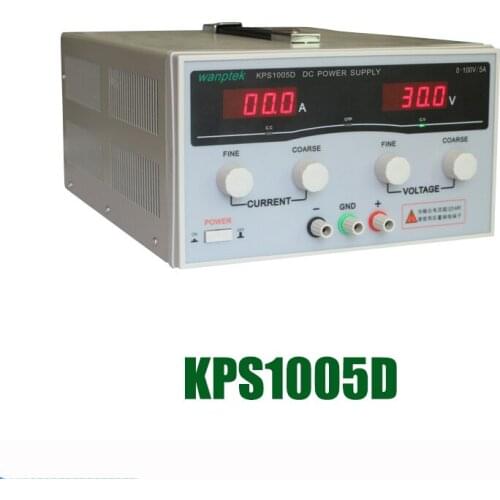 KPS1005D High precision High Power Adjustable LED Dual Display Switching DC power supply 220V EU 100V/5A