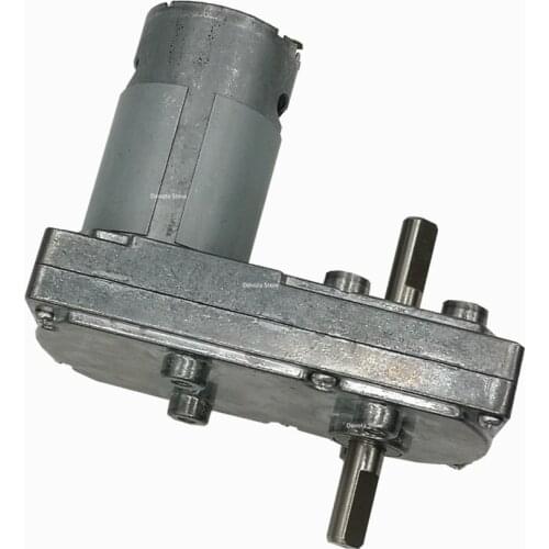 Square FC-555/550 DC 3V-30V Torque gear motor 10N.m 6V12V24V Double shaft Electric garlic cutter motor